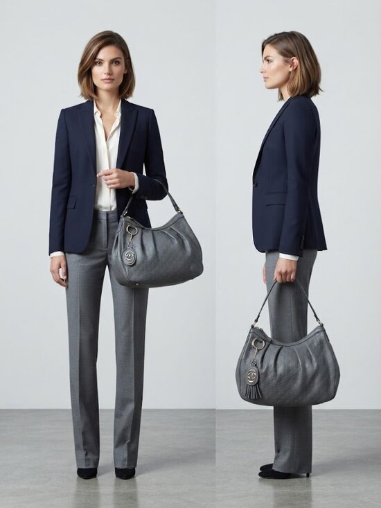 Gucci Handbags - Gucci Grey Guccisima Embossed Leather Sukey Hobo GoldTone Charm Shoulder Bag